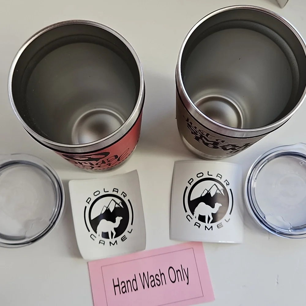Polar Camel Tumbler Set, NWT, Red & Tan